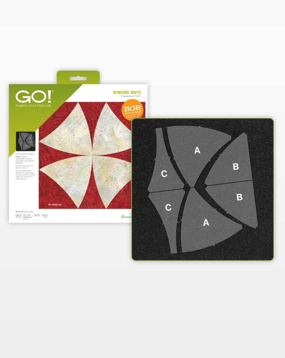 GO! FABRIC CUTTING DIE WINDING WAYS P S 5009 BOB -ock at the back of the board De vertuctos 4 top FOEE p meican . - on - - . aa0s - - C A  GO - - -% ATOA s GOI GO aO  A