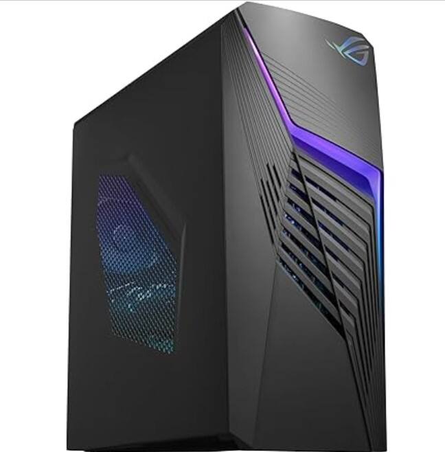 Alt View 3. ASUS - ROG Strix Intel Core i7-14700F 2.1 GHz up to 5.3 GHz 32GB DDR5 1TB SSD GeForce RTX 4060 Windows 11 Home Gaming Desktop - Dark Gray.