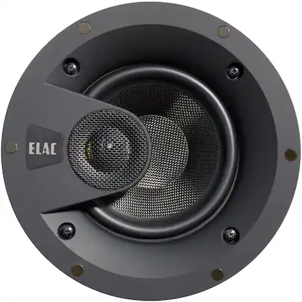 Front. ELAC - Debut 6-1/2" 120-Watt Passive 2-Way In-Ceiling Speaker (Each) - White.