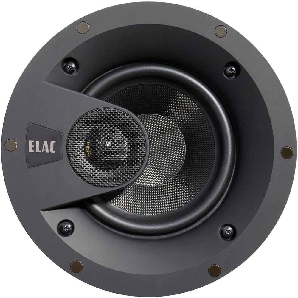 Front. ELAC - Debut 6-1/2" 120-Watt Passive 2-Way In-Ceiling Speaker (Each) - White.