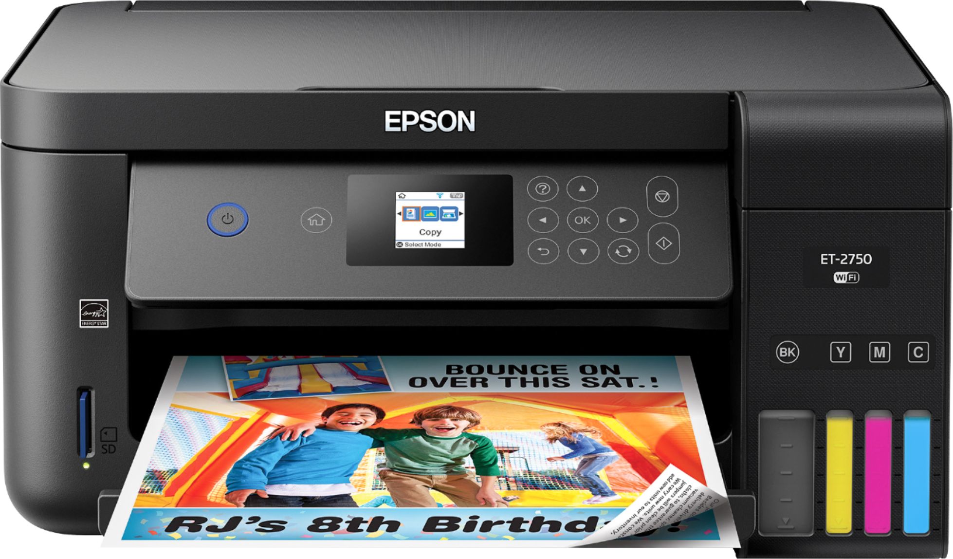 logo Sanctuary anbefale Epson Expression EcoTank ET-2750 Wireless All-in-One Inkjet Printer Black  ET 2750 - Best Buy