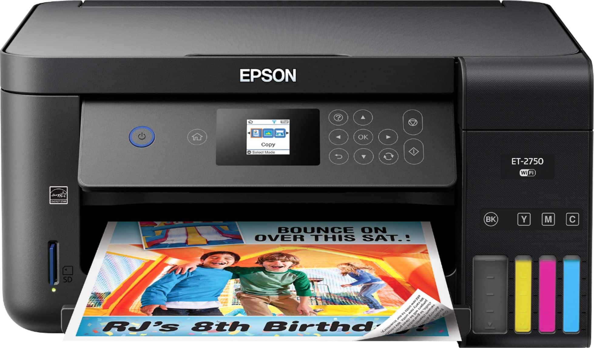 Front. Epson - Expression EcoTank ET-2750 Wireless All-in-One Inkjet Printer.