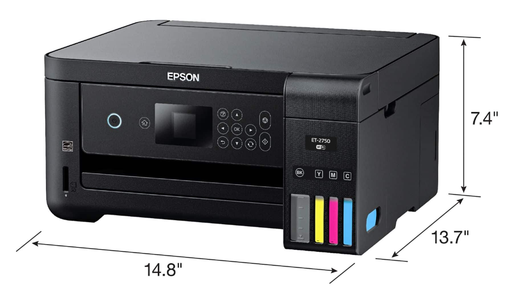 Alt View 16. Epson - Expression EcoTank ET-2750 Wireless All-in-One Inkjet Printer.