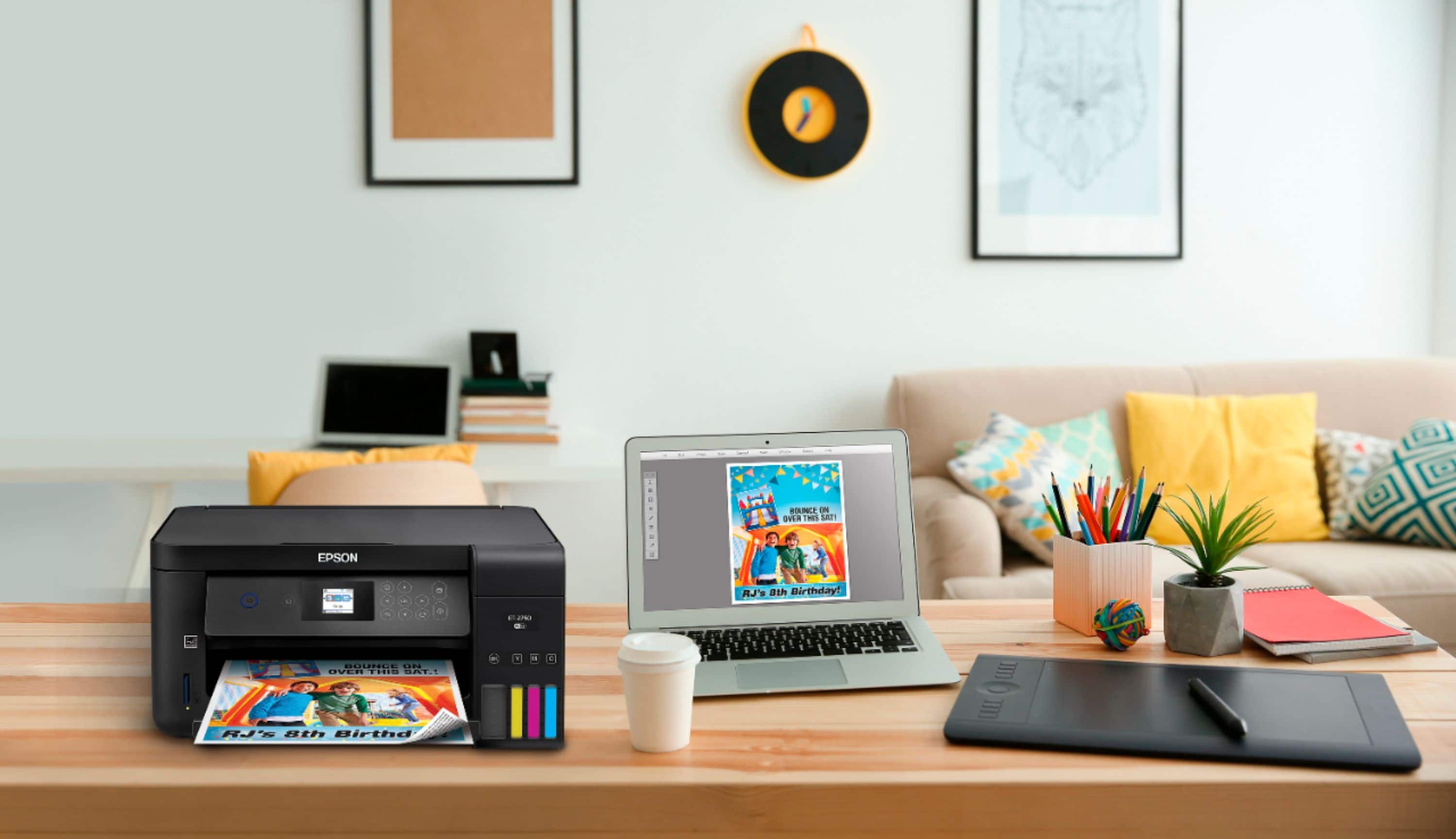 Alt View 18. Epson - Expression EcoTank ET-2750 Wireless All-in-One Inkjet Printer.