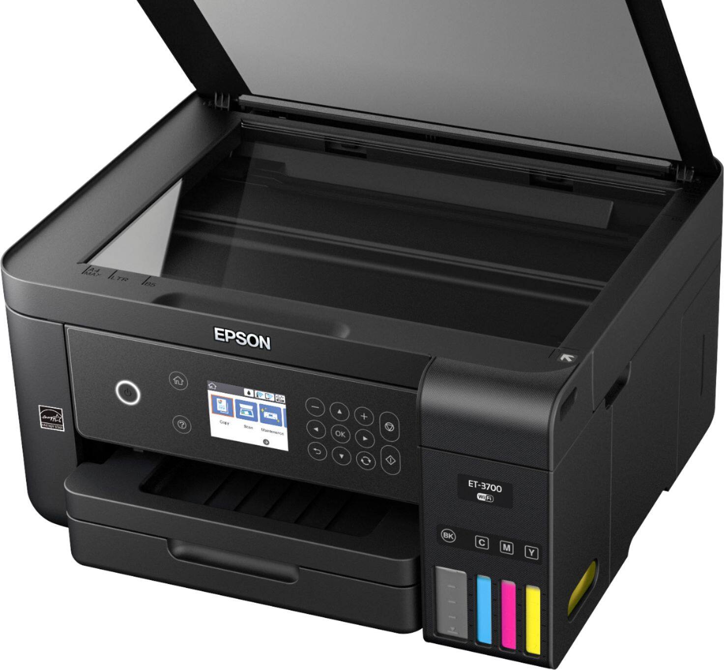 Alt View 15. Epson - Expression EcoTank ET-3700 Wireless All-in-One Printer.
