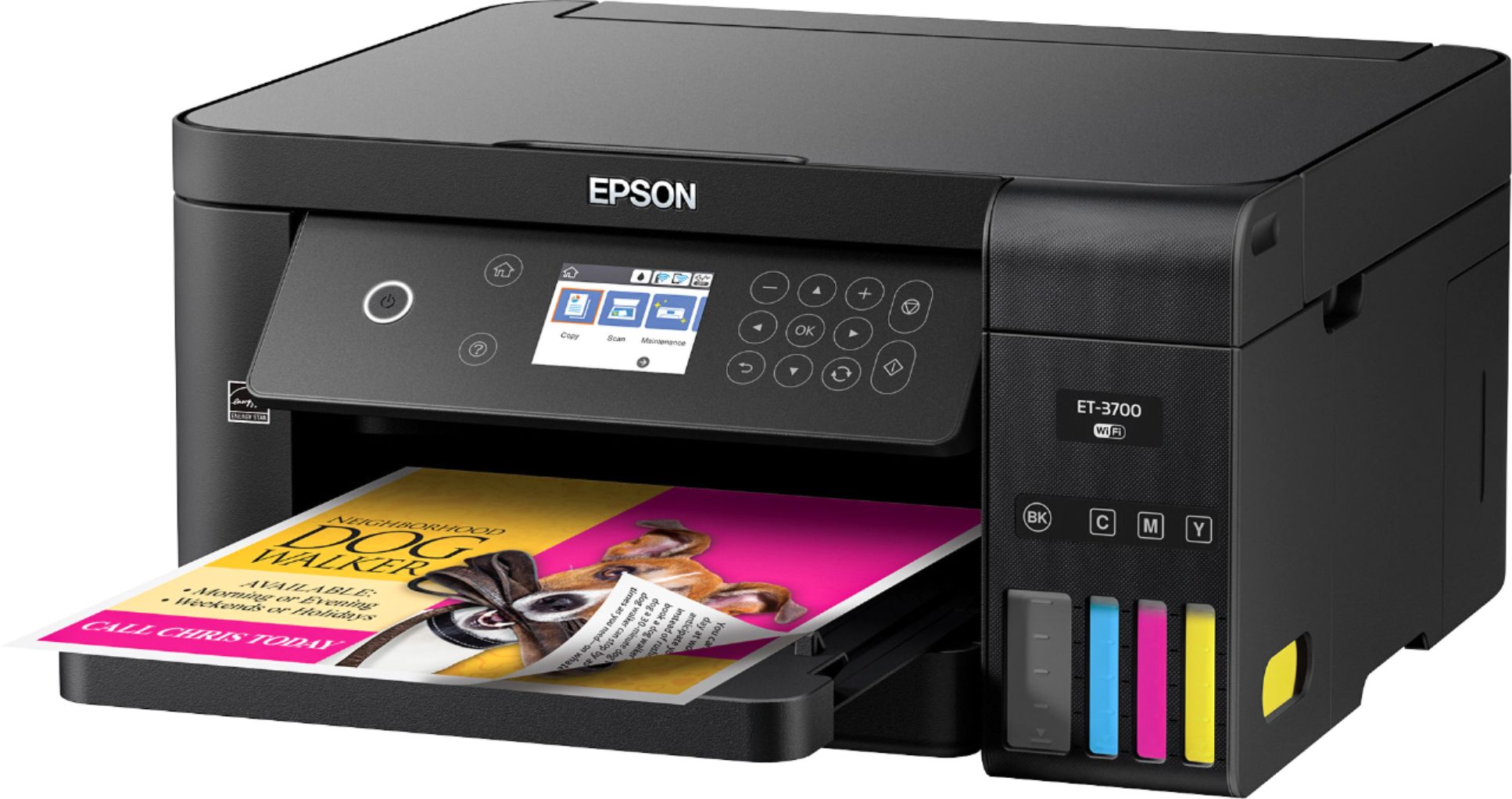 Epson Expression Ecotank Et 3700 Wireless All In One Printer Black Et 3700 Best Buy