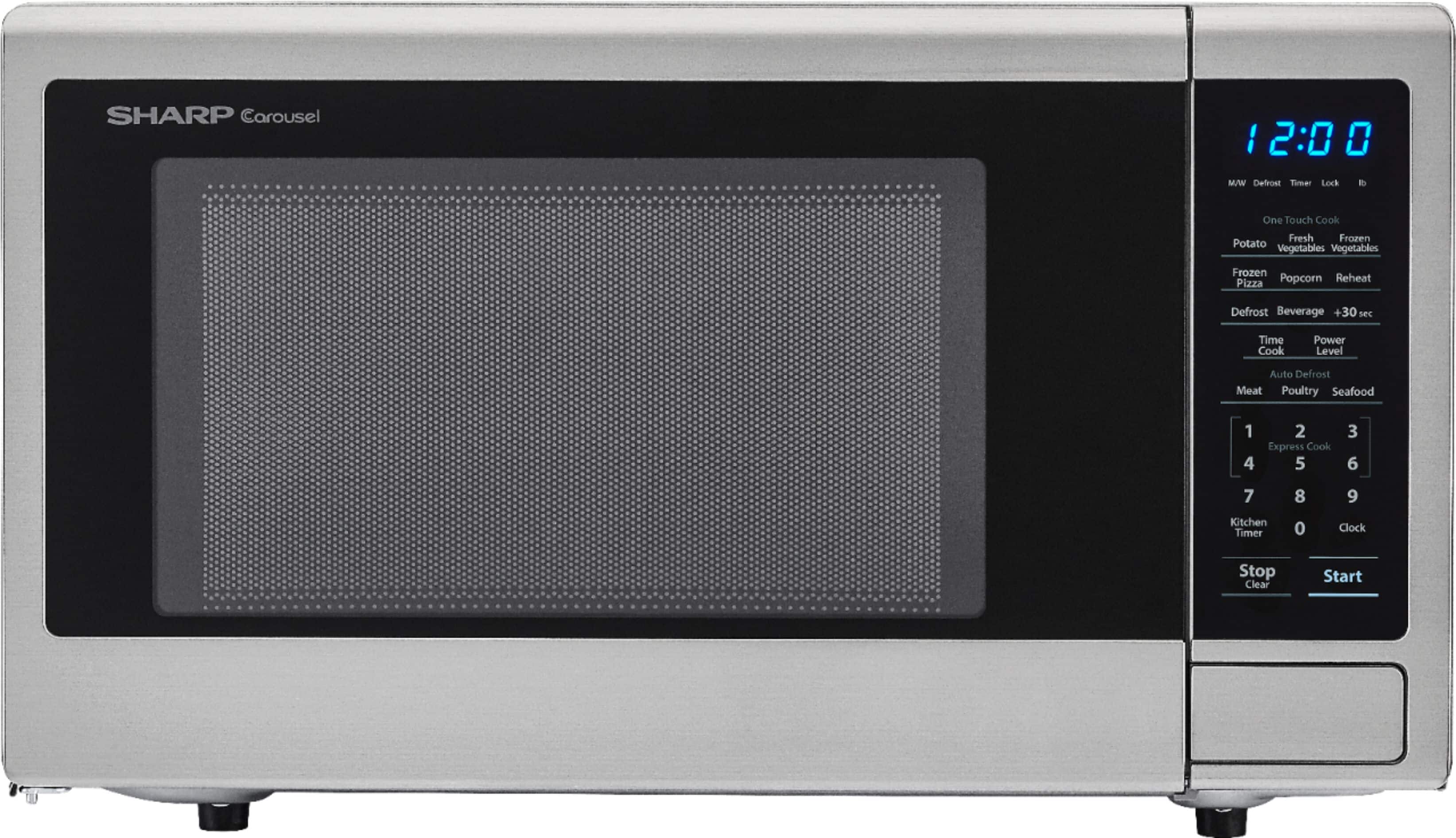 Front. Sharp - Carousel 1.8 Cu. Ft. Microwave - Stainless Steel.