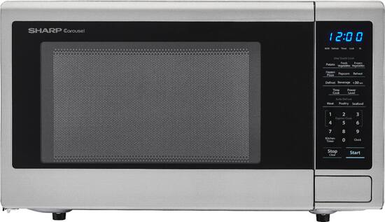 Sharp Carousel 1.8 Cu. Ft. Microwave Stainless Steel SMC1842CS Best Buy
