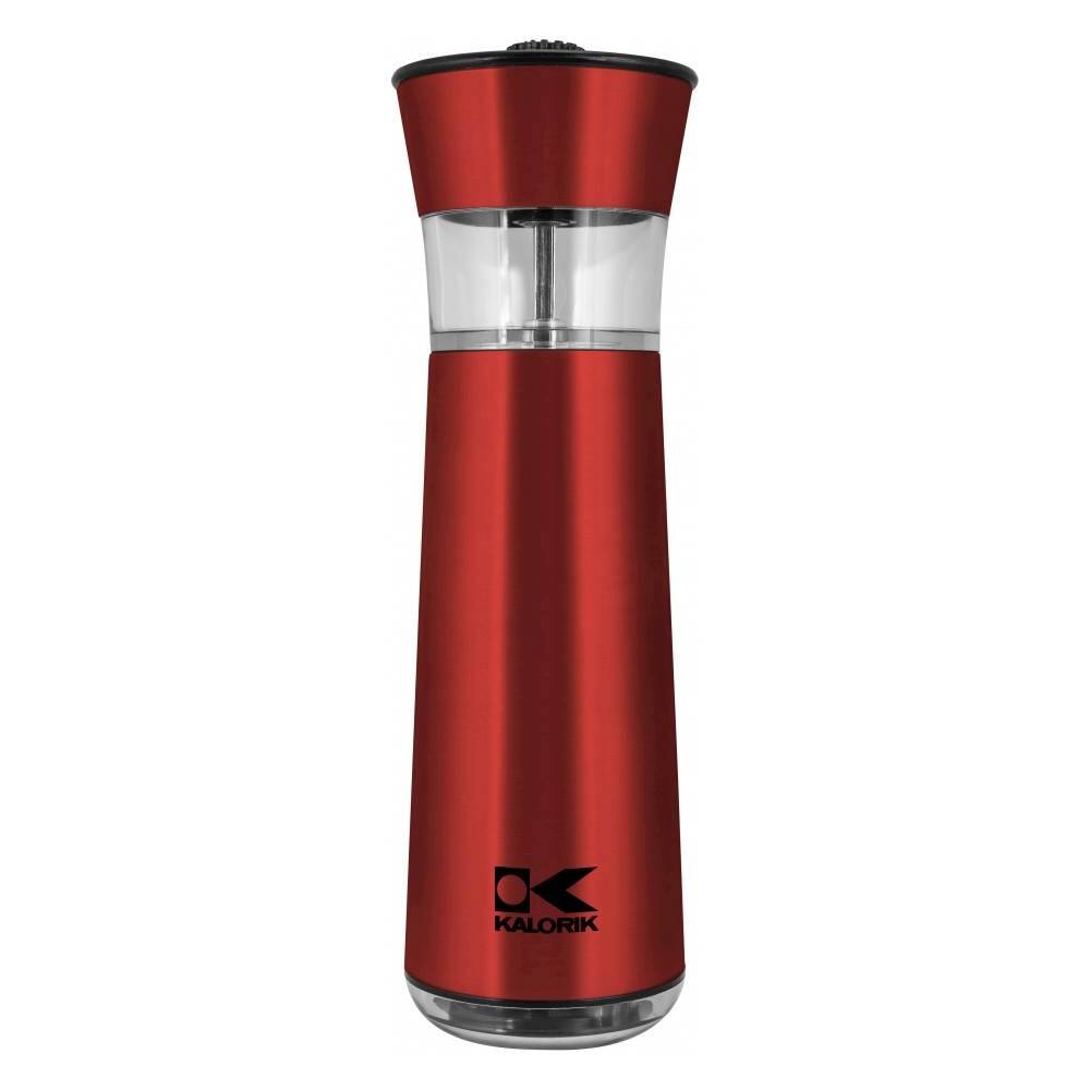 Alt View 12. Kalorik - Easygrind Electric Gravity Salt and Pepper Grinder Set - Red.