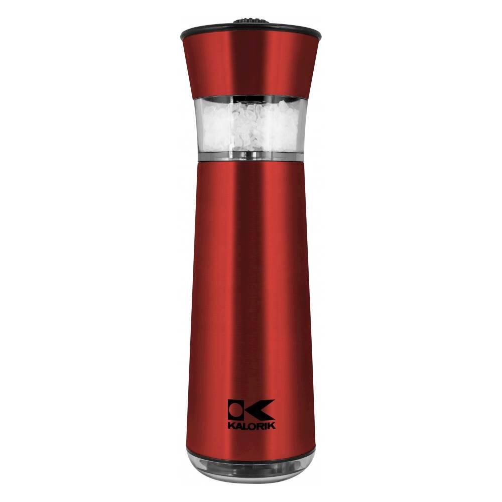 Alt View 13. Kalorik - Easygrind Electric Gravity Salt and Pepper Grinder Set - Red.