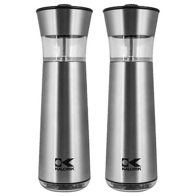 grinder kalorik gravity pepper salt stainless electric steel