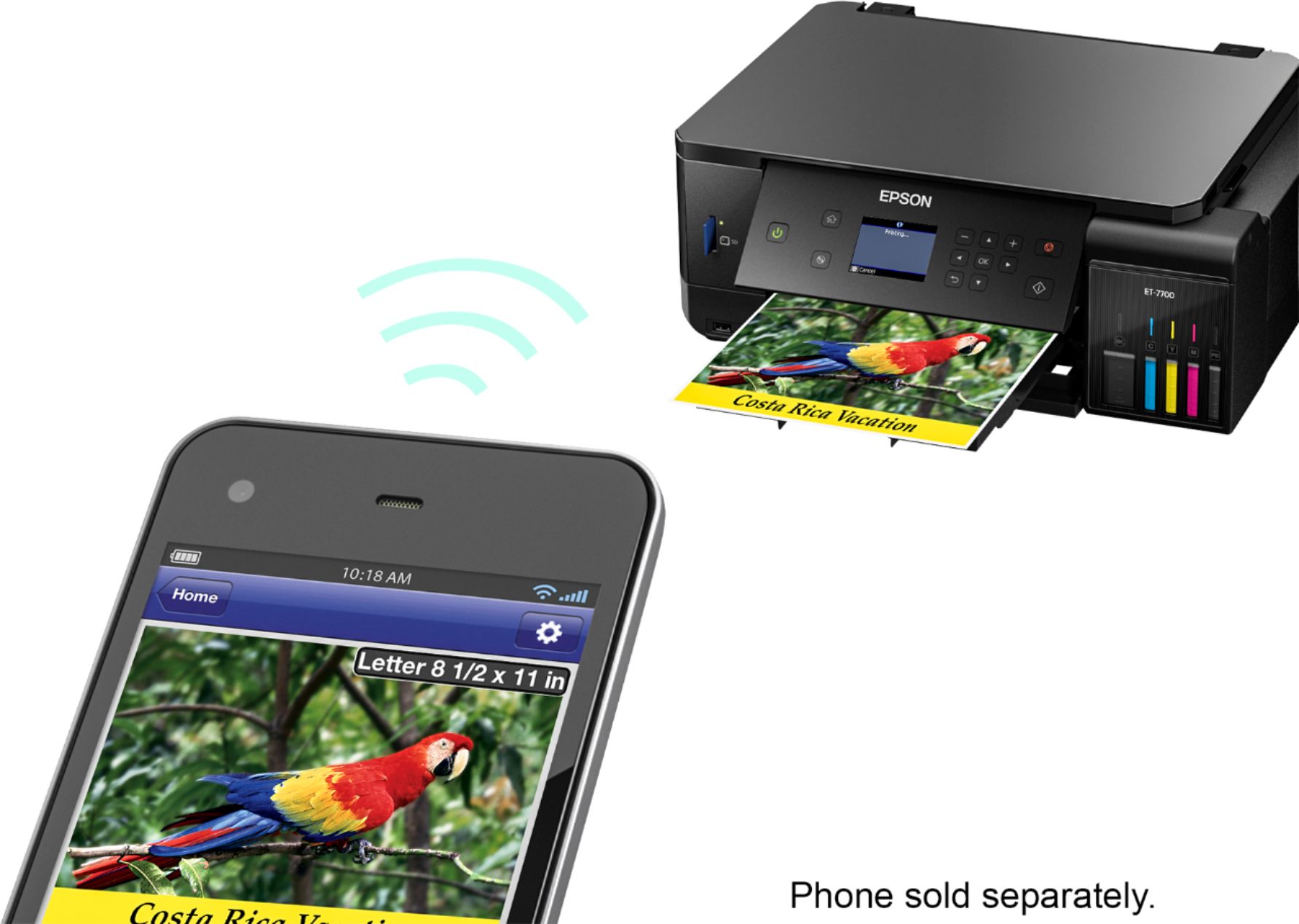Best Buy Epson Expression Premium Ecotank Et 7700 Wireless All In One Inkjet Printer Black Et 7700 7388