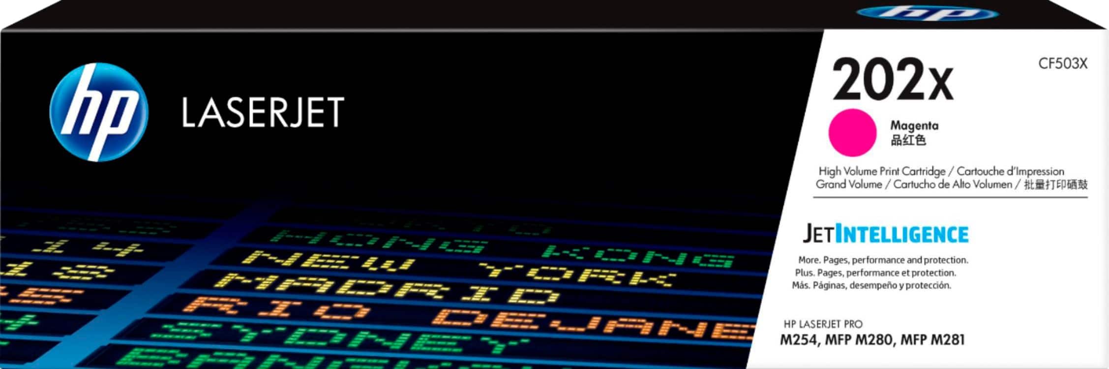 Front. HP - 202X High-Yield Toner Cartridge - Magenta.