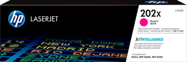 Front. HP - 202X High-Yield Toner Cartridge - Magenta.