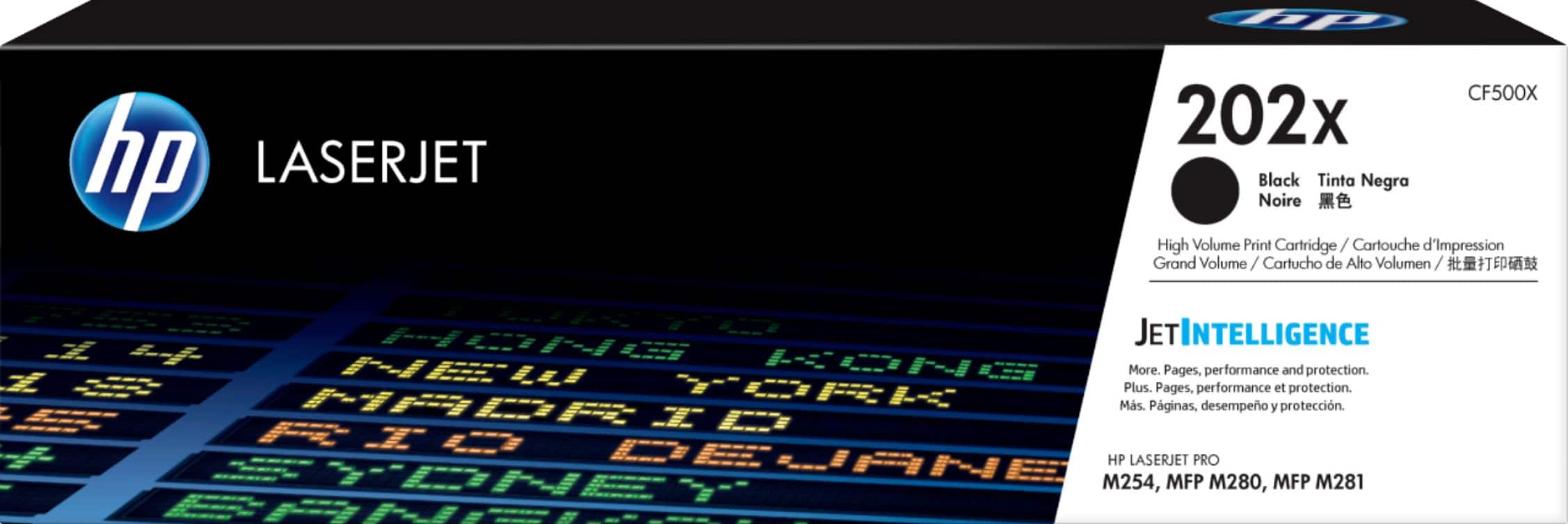 Front. HP - 202X High-Yield Toner Cartridge - Black.