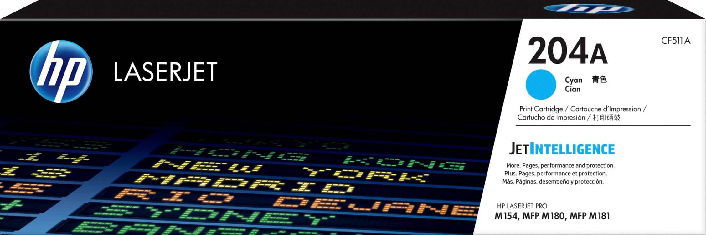 Front. HP - 204A Toner Cartridge - Cyan.