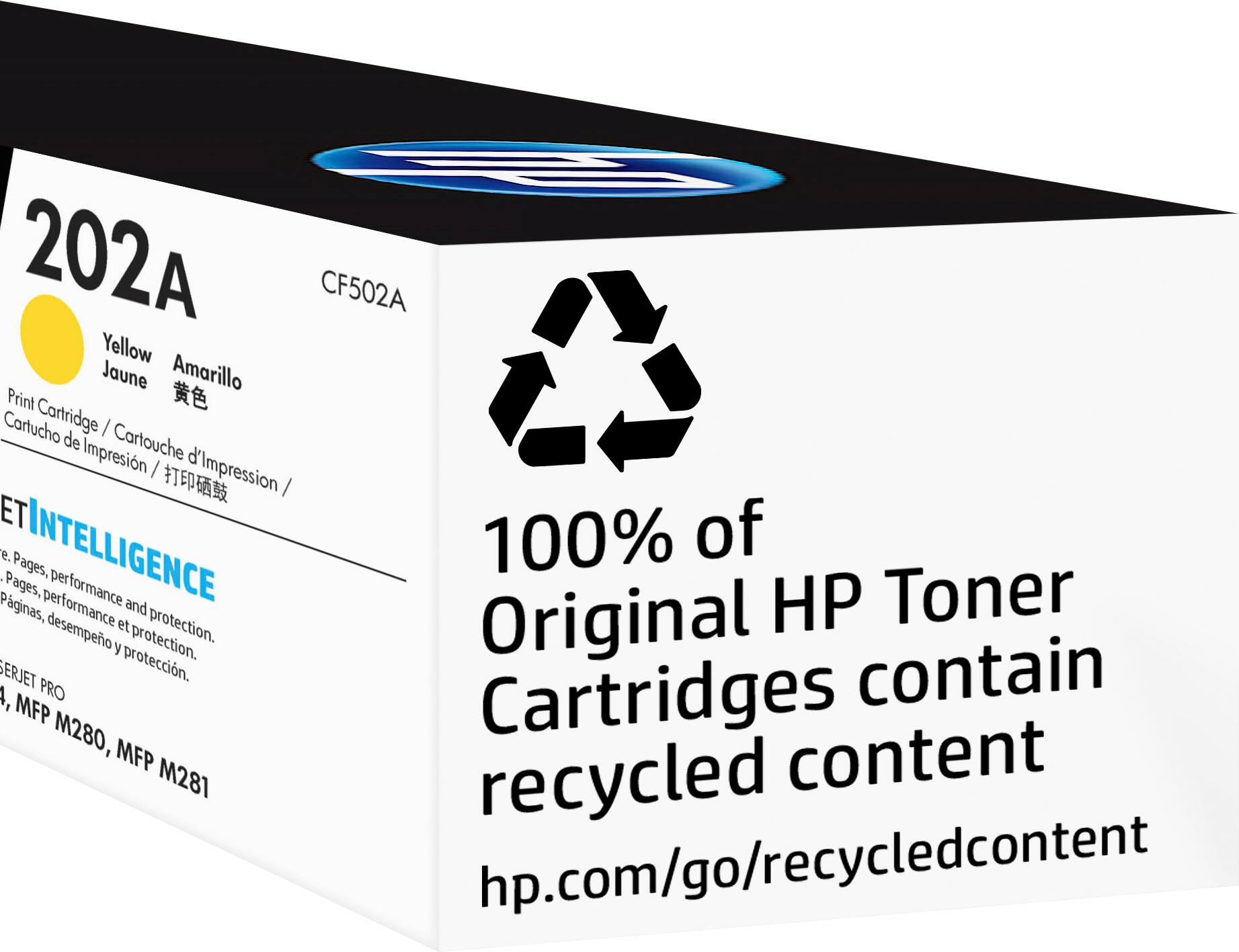 Alt View 13. HP - 202A Standard Capacity Toner Cartridge - Yellow.