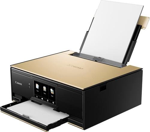 Canon - PIXMA TS9120 Wireless All-In-One Printer - Gold-Angle_Standard 