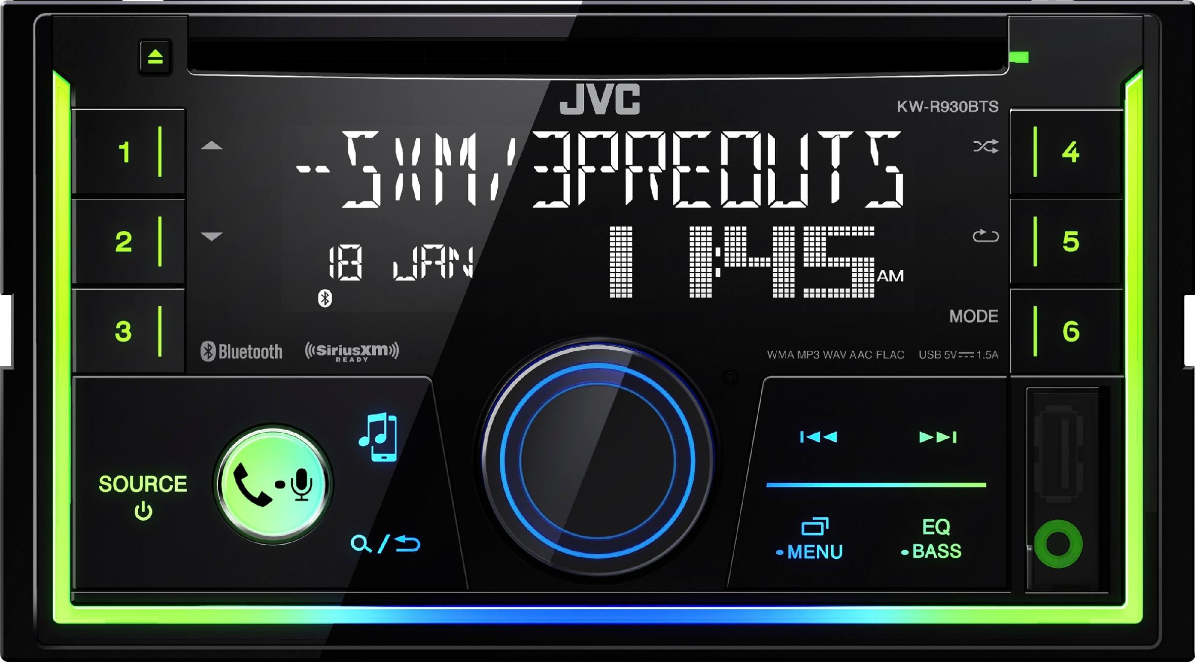 Alt View 12. JVC - Built-in Bluetooth - In-Dash CD/DM Receiver - Black.