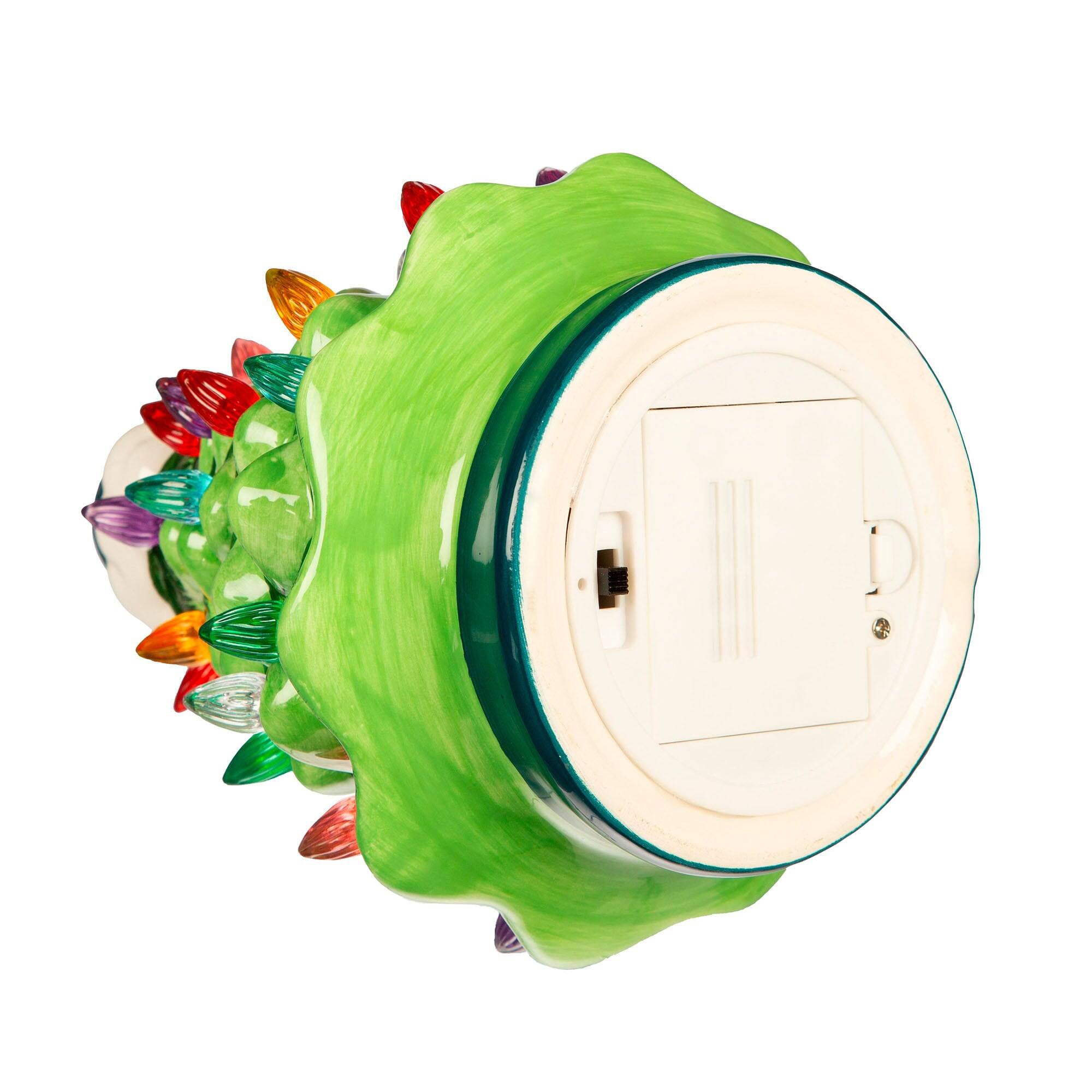 Alt View 1. Evergreen Enterprises - 8" Light Up Ceramic LED Christmas Tree - Multicolor.