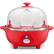 Front Zoom. Elite Gourmet - 7-Egg Automatic Egg Cooker - Red.