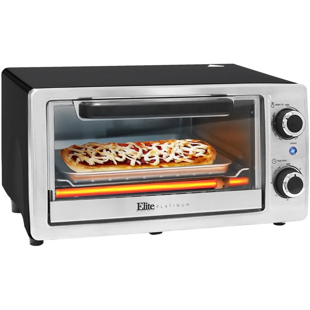 Best Buy Elite Platinum 4Slice Toaster Oven Stainless steel ETO9323SS