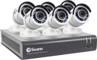 Angle Zoom. Swann - PRO SERIES HD 8-Channel, 6-Camera Indoor/Outdoor Wired 500GB DVR Surveillance System - Black/white.