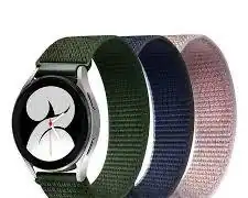 Front. PureGear - PureGear Velcro Watch Bands 3-Pack for Samsung Galaxy Watch 7/6/5 - Pink,Green and Blue.
