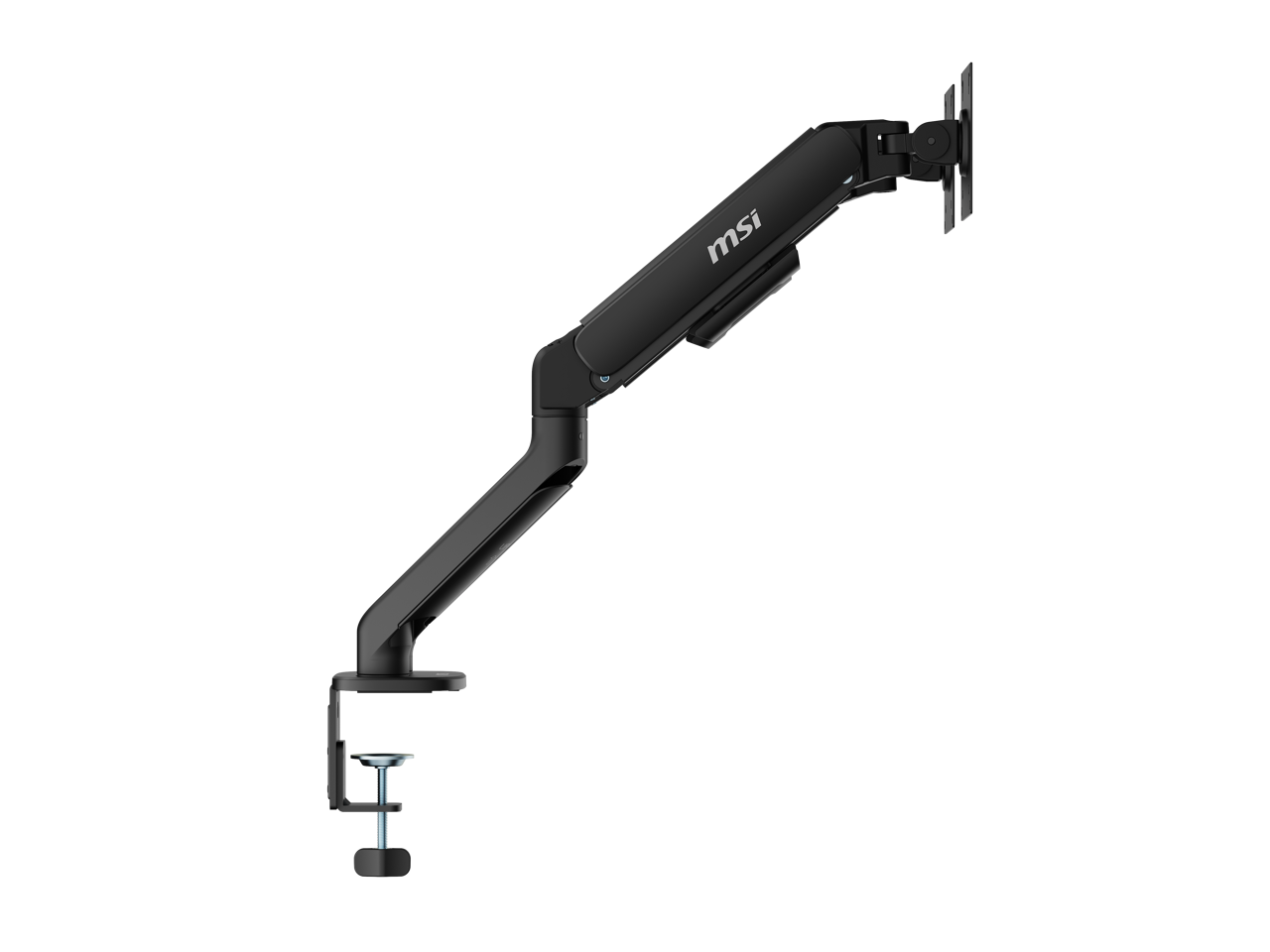 Alt View 8. MSI - MSI MAG MT101D - Dual Monitor Stand, 17-32" 22 lbs, VESA, Gas Spring, Clamp/Grommet, Quick Release - Black - Matte Black.