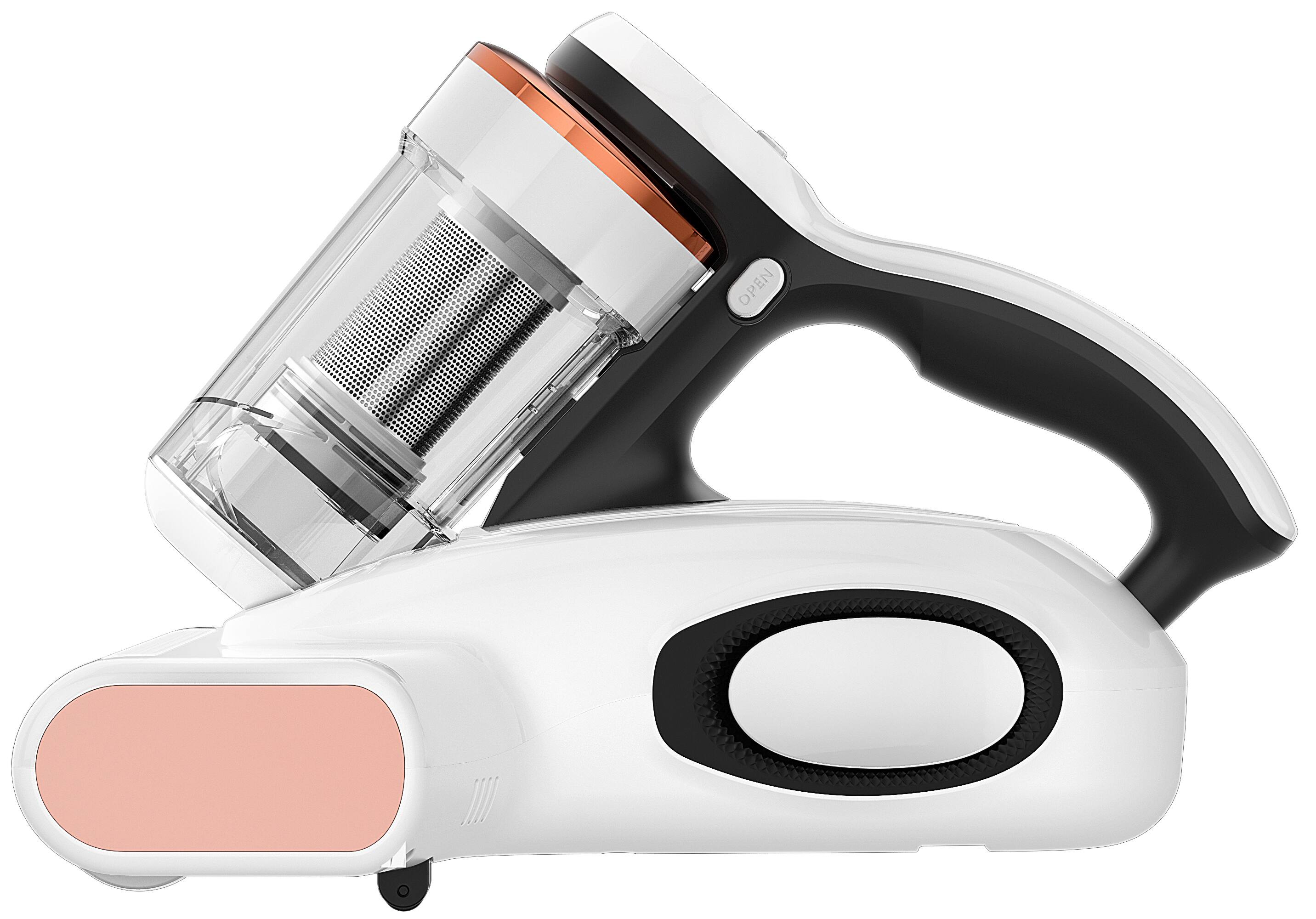 Alt View 11. JIGOO - Bed Vacuum Cleaner with Dust Sensor, 13Kpa Suction 500W Mattress Vac with UV Light & Ultrasonic for Dust & Pet Hair - White.