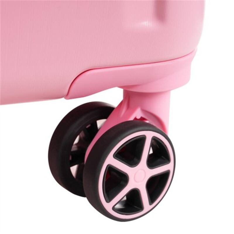 Alt View 1. HTUTWOO - Hardshell Luggage - 24-inch Expandable Checked Suitcase, Lightweight Durable ABS, Double Wheels - Pink.