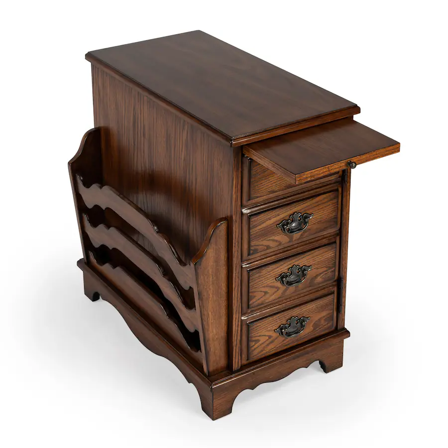 Butler Card Stand Butler Specialty Gregory 14.5 in. W Rectangular Wood Storage Side Table ...