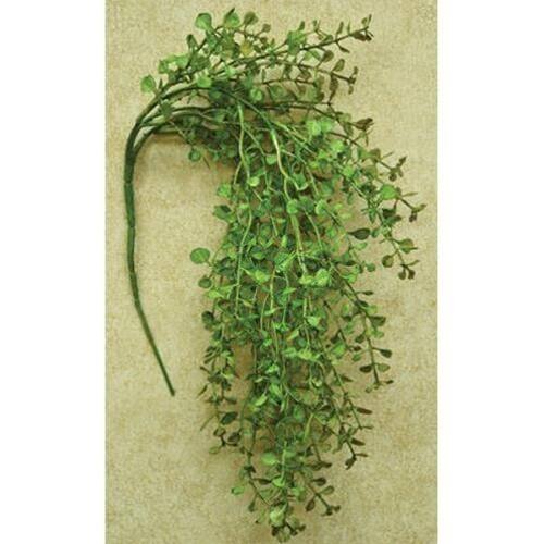 Front. BreeBe - Light Green Hanging Peppergrass Bush 19" - Green.