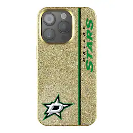 Keyscaper - NHL - Dallas Stars Sidebar Bling iPhone Case - 14 - Gold