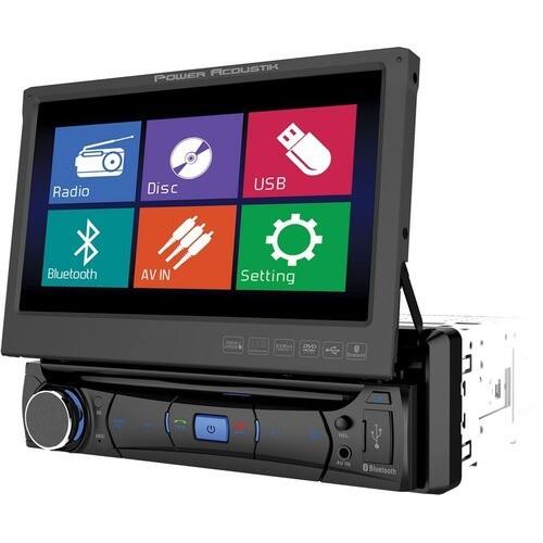 Front Standard. Power Acoustik - Car DVD Player - 7" Touchscreen LED-LCD - Single DIN.