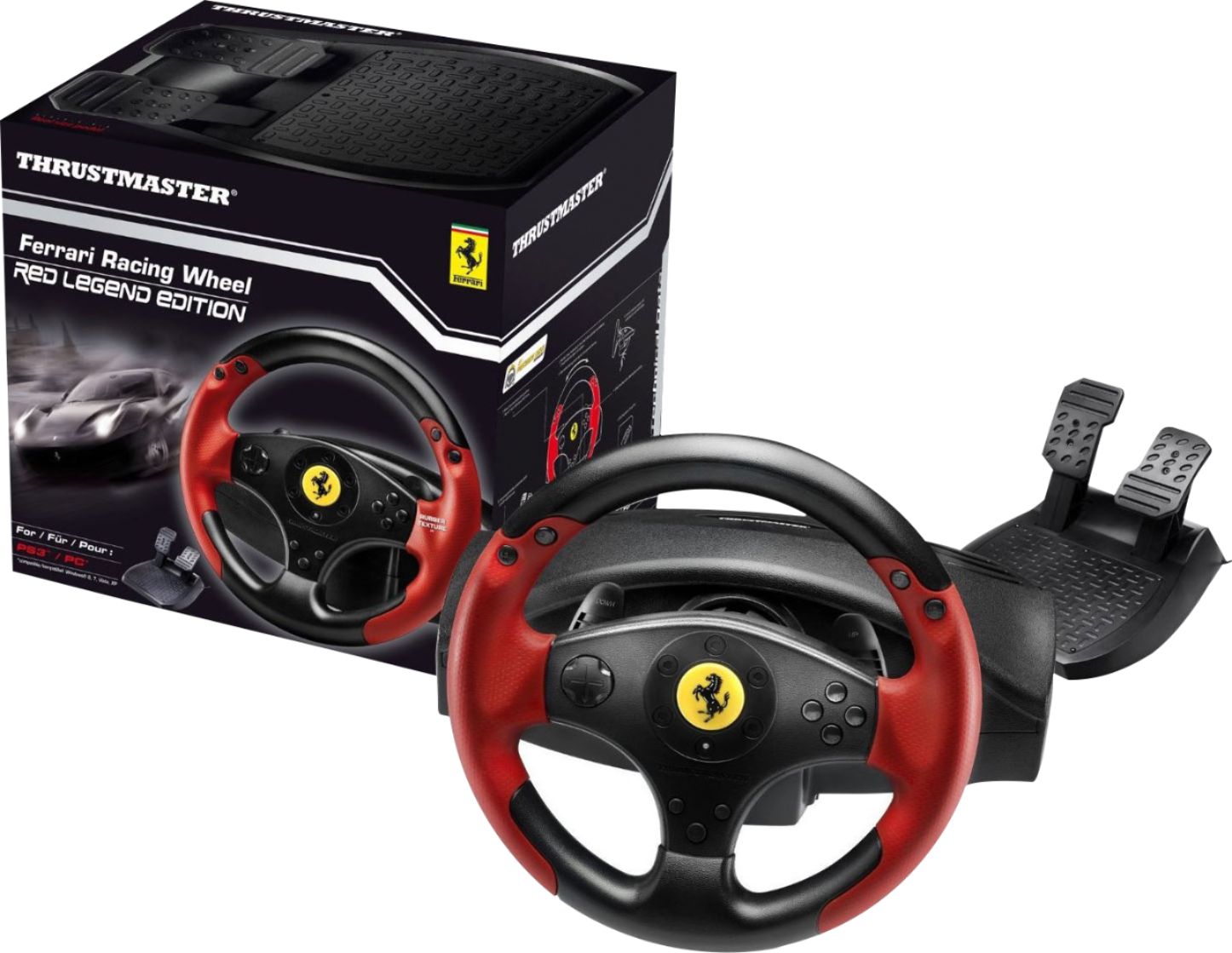 Best Buy: Thrustmaster Ferrari Red Legend Edition Racing Wheel for PC Sony PlayStation 3 Red 4060052