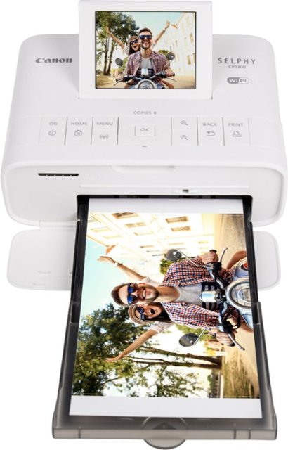 Front Zoom. Canon - SELPHY CP1300 Wireless Compact Photo Printer - White.