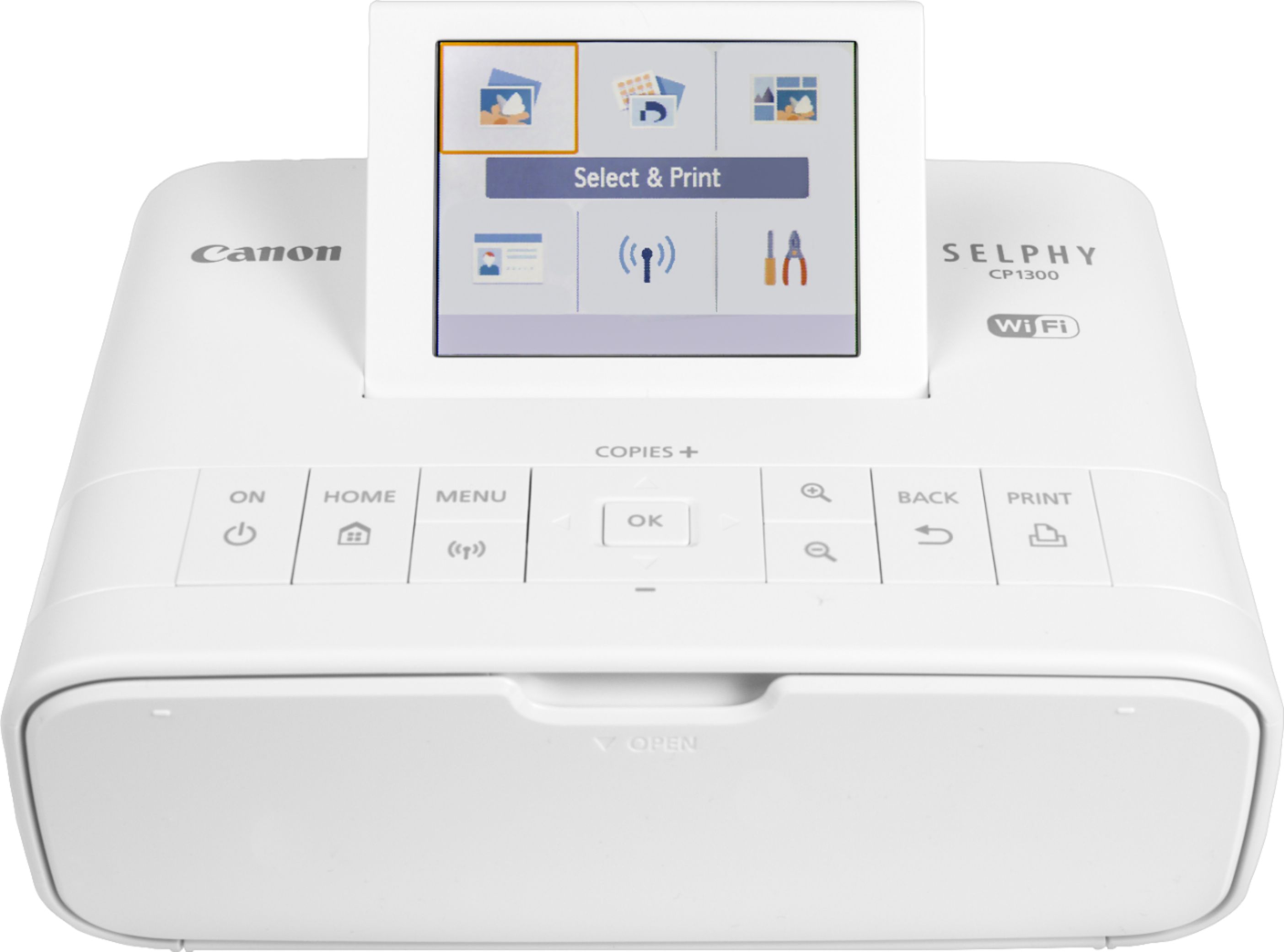  Canon Selphy CP1300 Wireless Compact Photo Printer with  AirPrint and Mopria Device Printing, White : CANON: Office Products