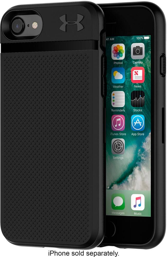 protect stash case for apple iphone 7 and 8 - black/black