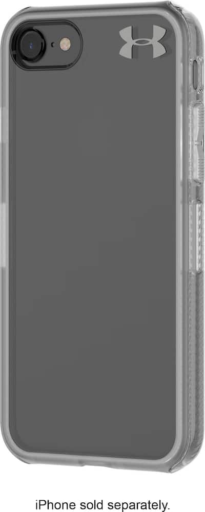 protect verge case for apple iphone 7 and 8 - clear/graphite/gunmetal logo protect verge case for apple iphone 7 and 8 - clear/graphite/gunmetal logo