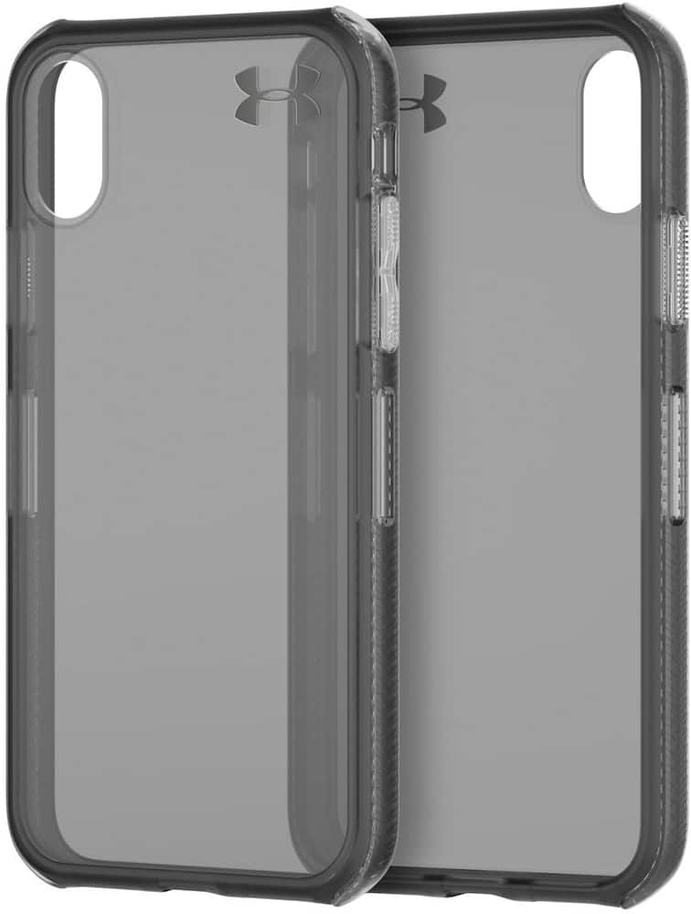 protect verge case for apple iphone x and xs - translucent smoke/black/metallic protect verge case for apple iphone x and xs - translucent smoke/black/metallic
