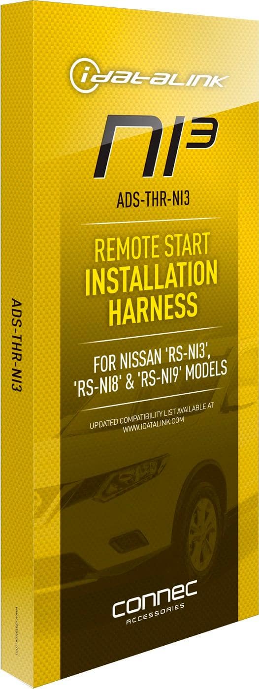 Front. iDatalink - T-Harness for Select Nissan and Infiniti Vehicles - Black.