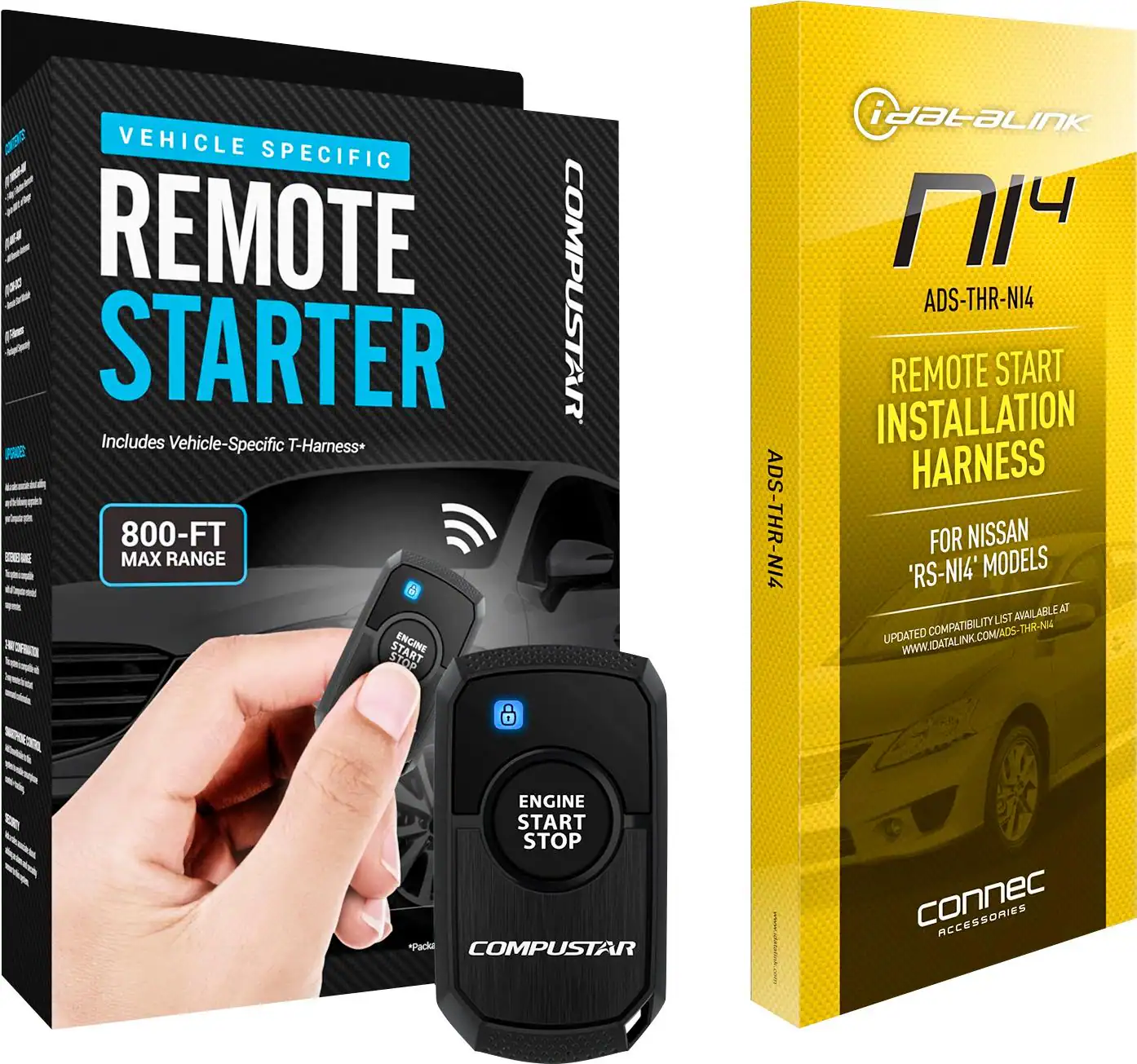 Front. iDatalink - T-Harness for Select Nissan, Infiniti, Suzuki and Chevrolet Vehicles - Black.