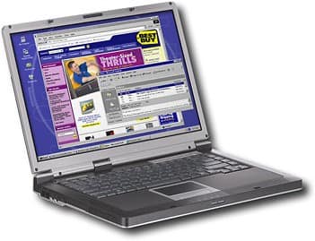 Angle Standard. eMachines - 2400+ Notebook.