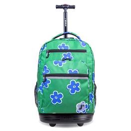 J World - Girls Sundance 20" Rolling Backpack With Laptop Sleeve For School And Travel - PICNIC
