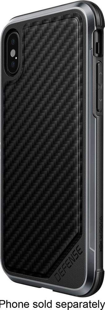 defense lux case for apple iphone x and xs - black carbon fiber defense lux case for apple iphone x and xs - black carbon fiber