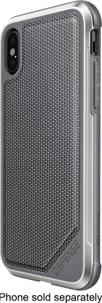 defense lux case for apple iphone x and xs - silver defense lux case for apple iphone x and xs - silver