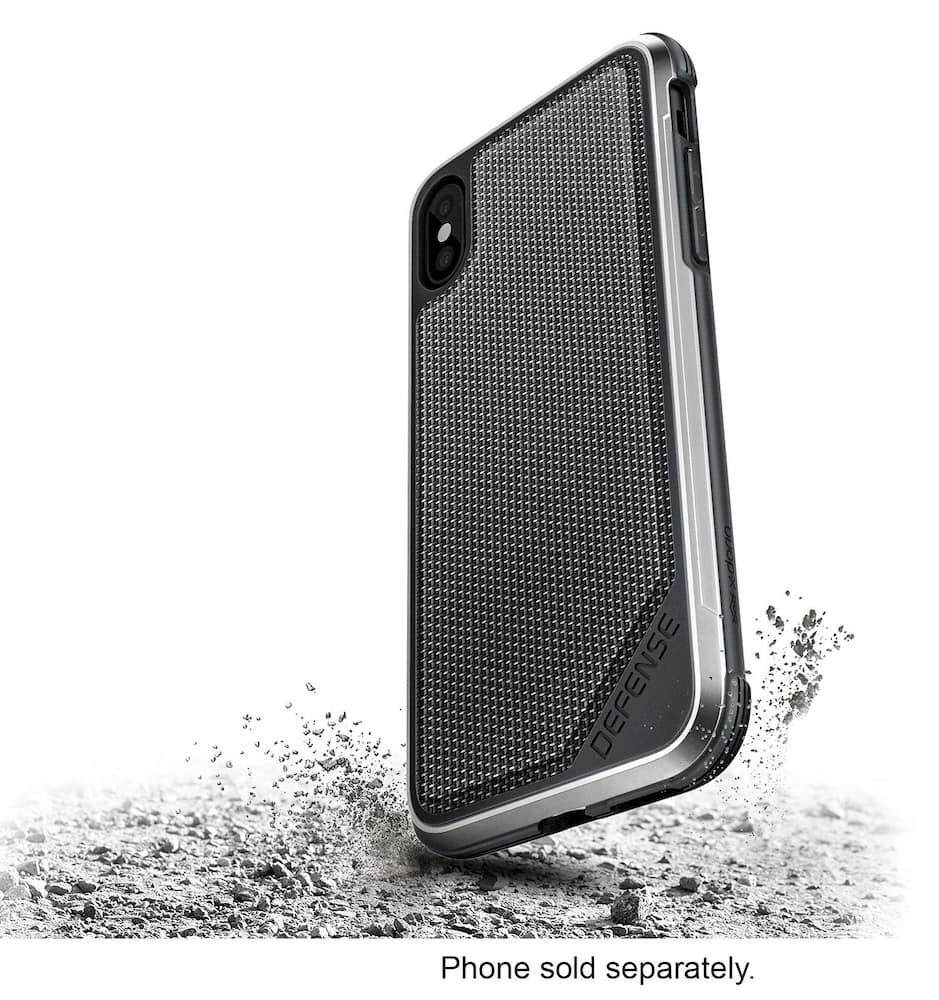 defense lux case for apple iphone x and xs - silver defense lux case for apple iphone x and xs - silver