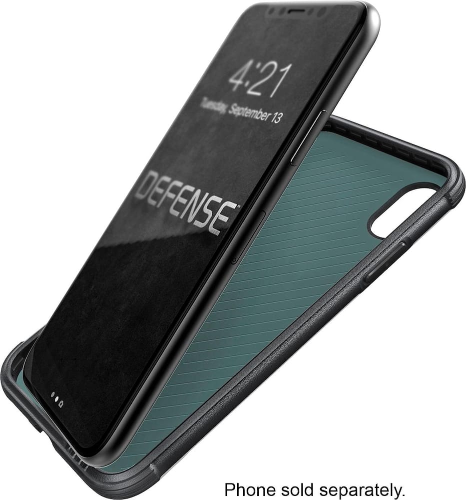 defense lux case for apple iphone x and xs - silver defense lux case for apple iphone x and xs - silver