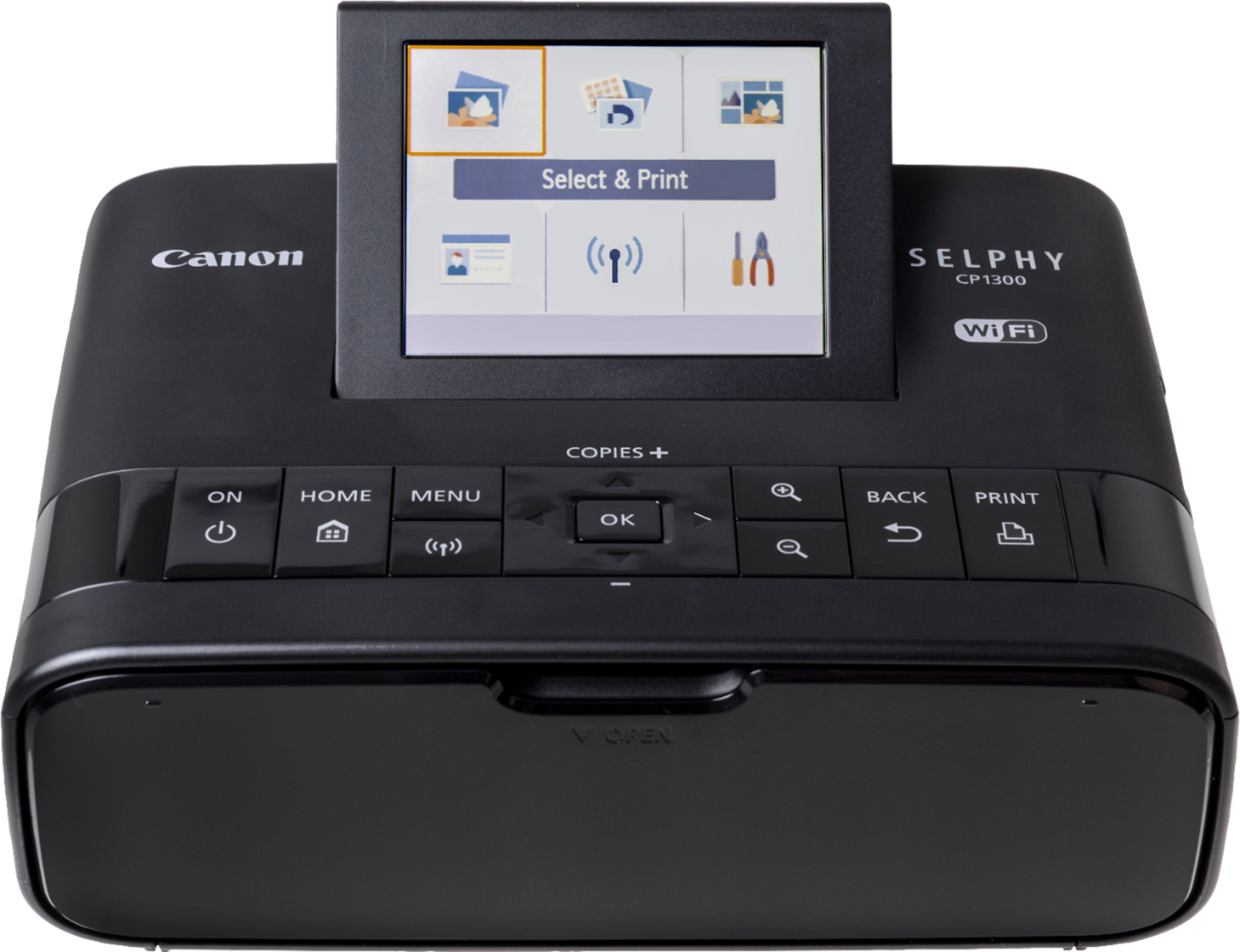 aanplakbiljet Verleden Isaac Canon SELPHY CP1300 Wireless Compact Photo Printer Black 2234C001 - Best Buy